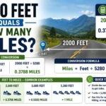 2000 feet equals how many miles