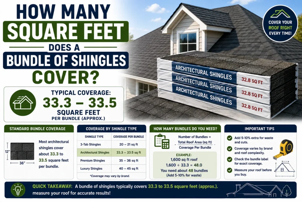 How Many Square Feet Does a Bundle of Shingles Cover