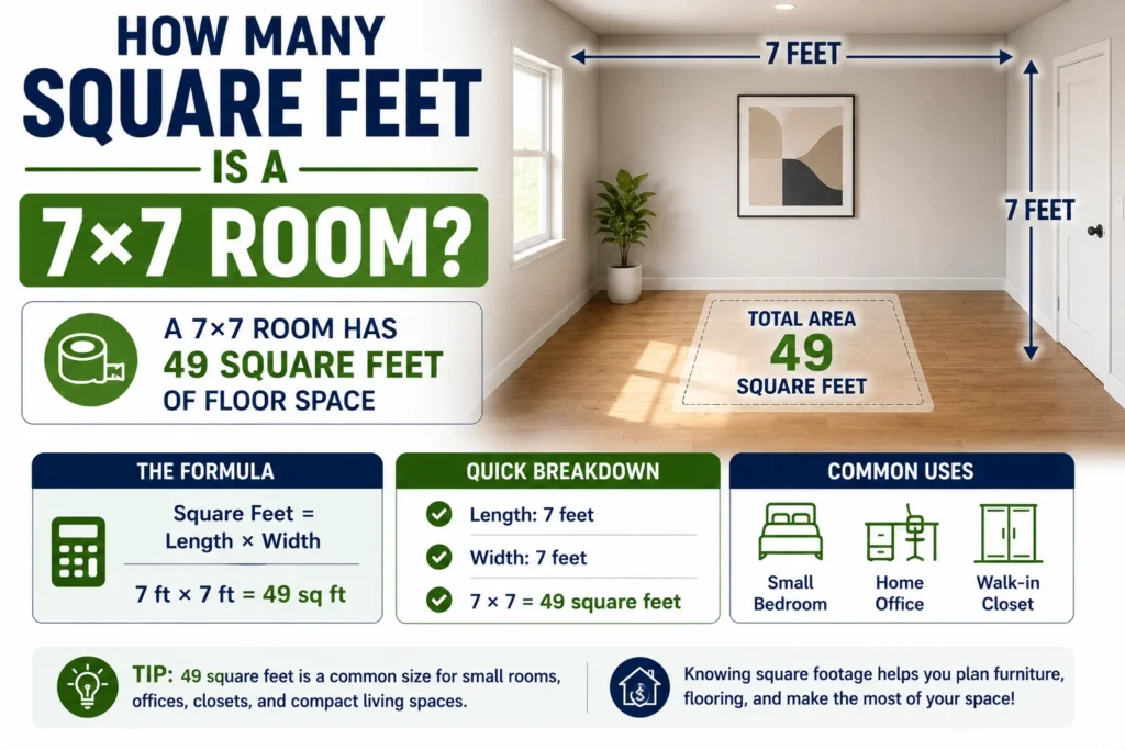How Many Square Feet Is a 7×7 Room