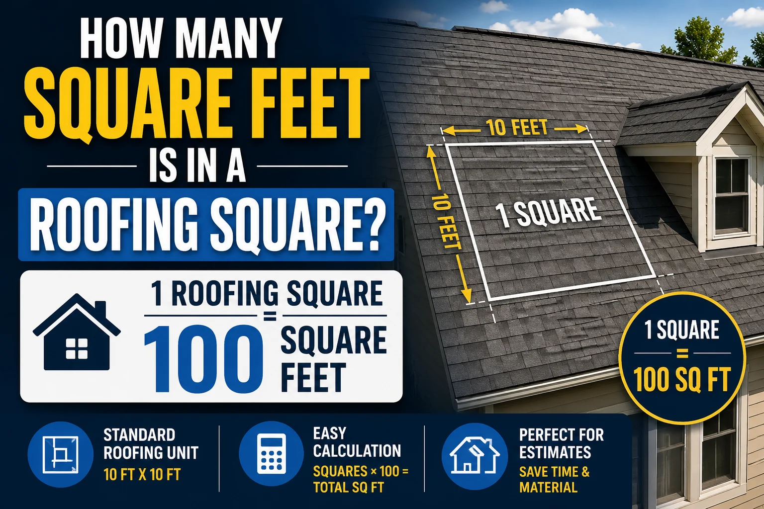 How Many Square Feet Is in a Roofing Square