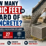 how many cubic feet in 1 yard of concrete