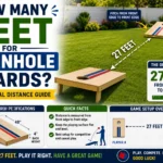 how many feet for cornhole boards
