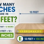 how many inches are in 13 feet