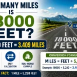 how many miles is 18000 feet