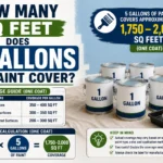 how many sq feet does 5 gallons of paint cover