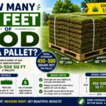 how many sq feet of sod on a pallet
