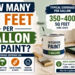 how many sq feet per gallon of paint