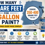 how many square feet for 1 gallon of paint