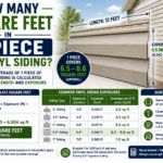 how many square feet in 1 piece of vinyl siding