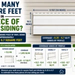 how many square feet in 1 piece of vinyl siding
