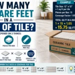 how many square feet in a box of tile