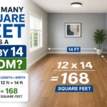 how many square feet is a 12 by 14 room