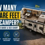 how many square feet is a camper