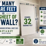 how many square feet is one sheet of drywall