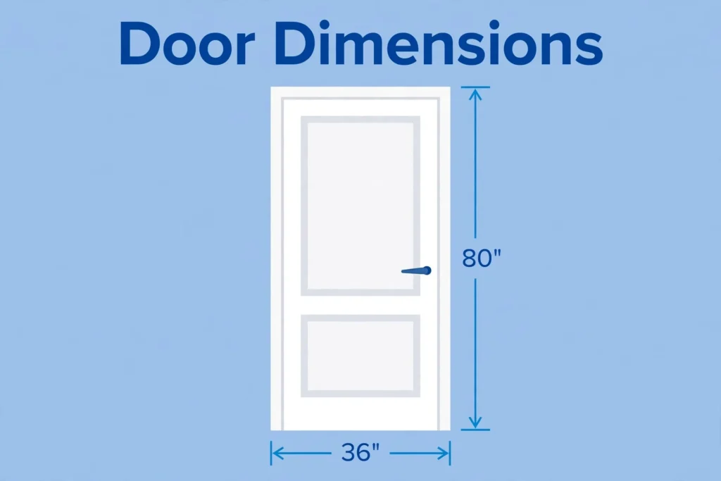 Standard Door Dimensions: Interior, Front, Closet + Rough Opening Chart
